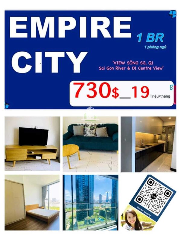 EMPIRE CITY 19 TRIỆU VIEW ĐẸP NHẤT THỊ TRƯỜNG, VIEW SÔNG, BITEXCO 1PN