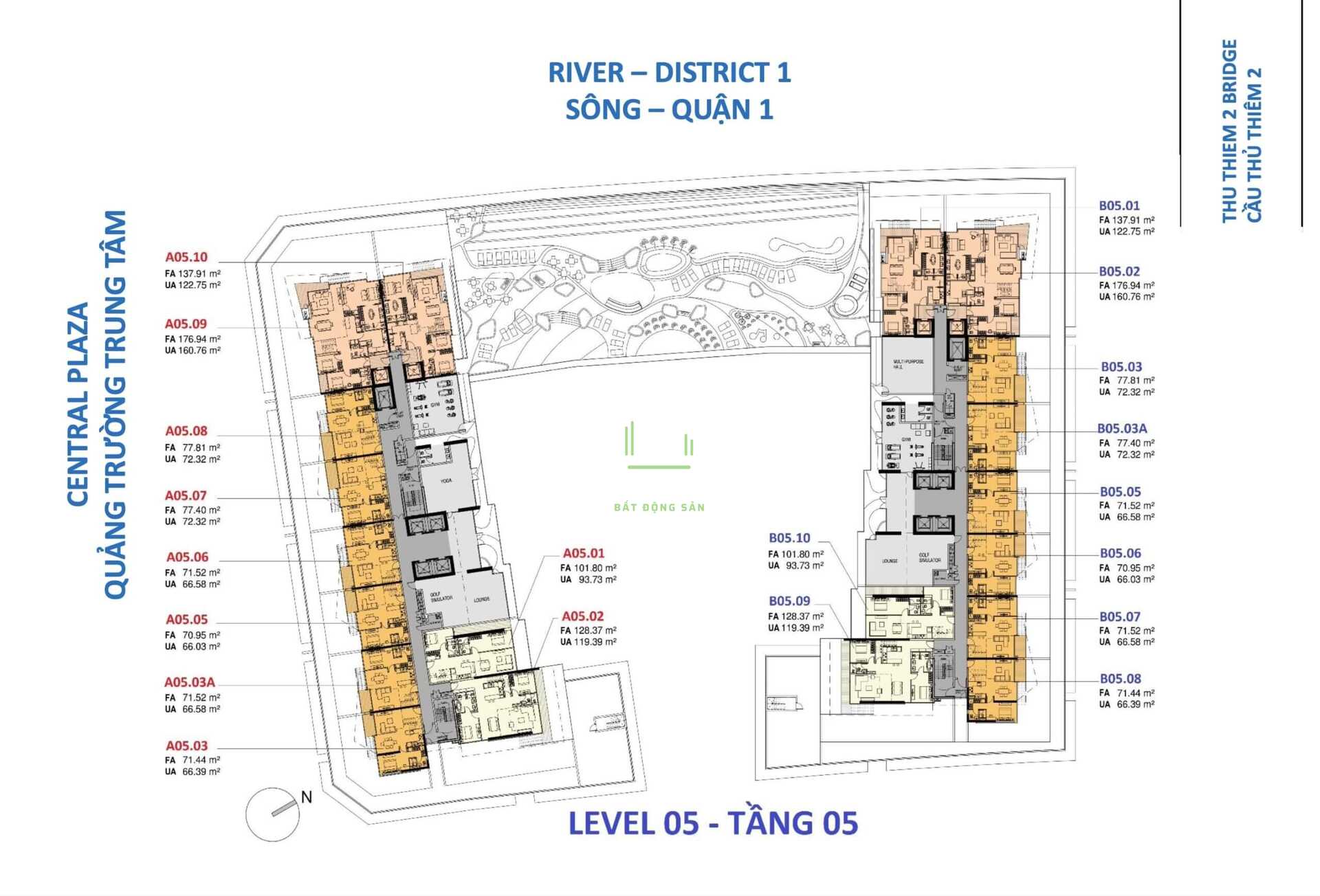 Mặt Bằng Căn Hộ Loft Tầng 05 Nhà Môi Giới Bất Động Sản