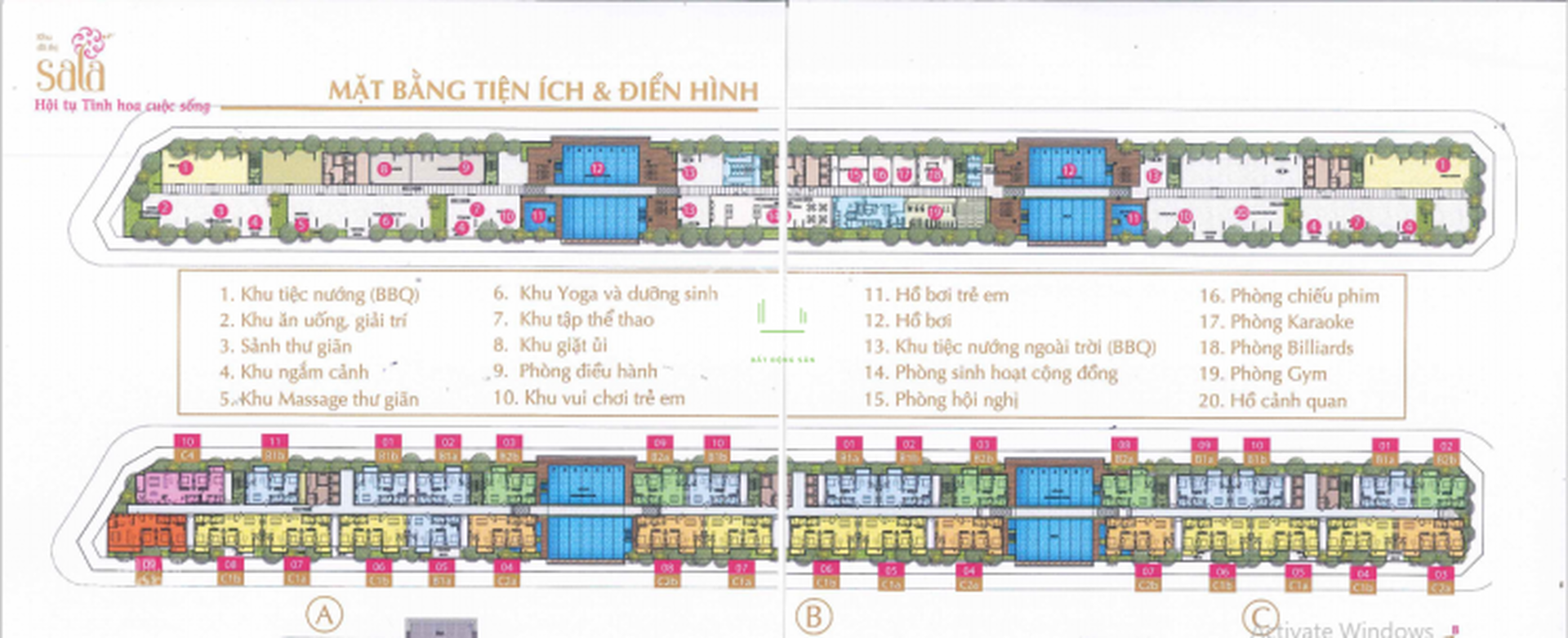 Mặt Bằng Tiện ích Nhà Môi Giới Bất Động Sản