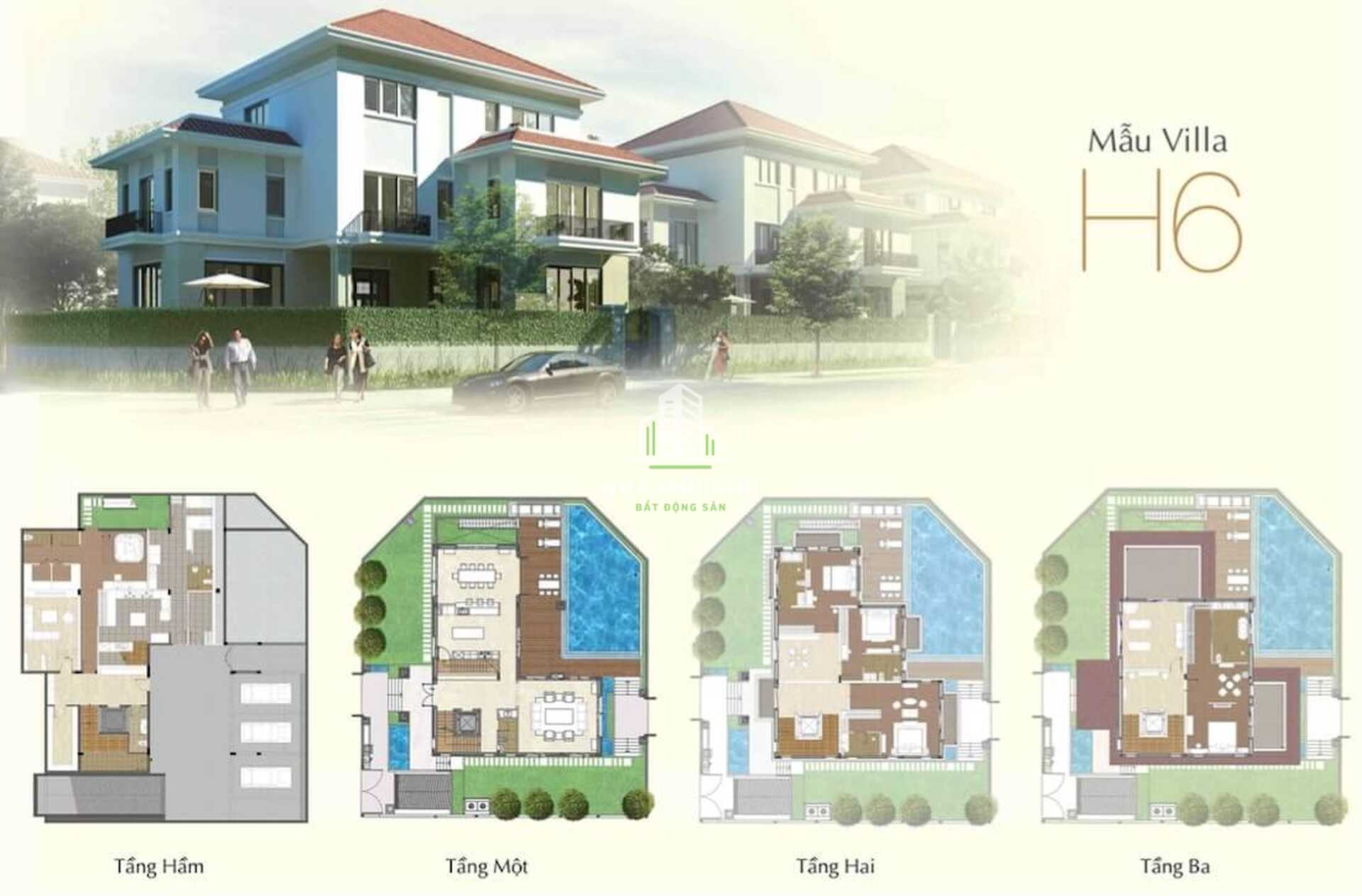 Tổng Hợp Mẫu Villa H6 Nhà Môi Giới Bất Động Sản