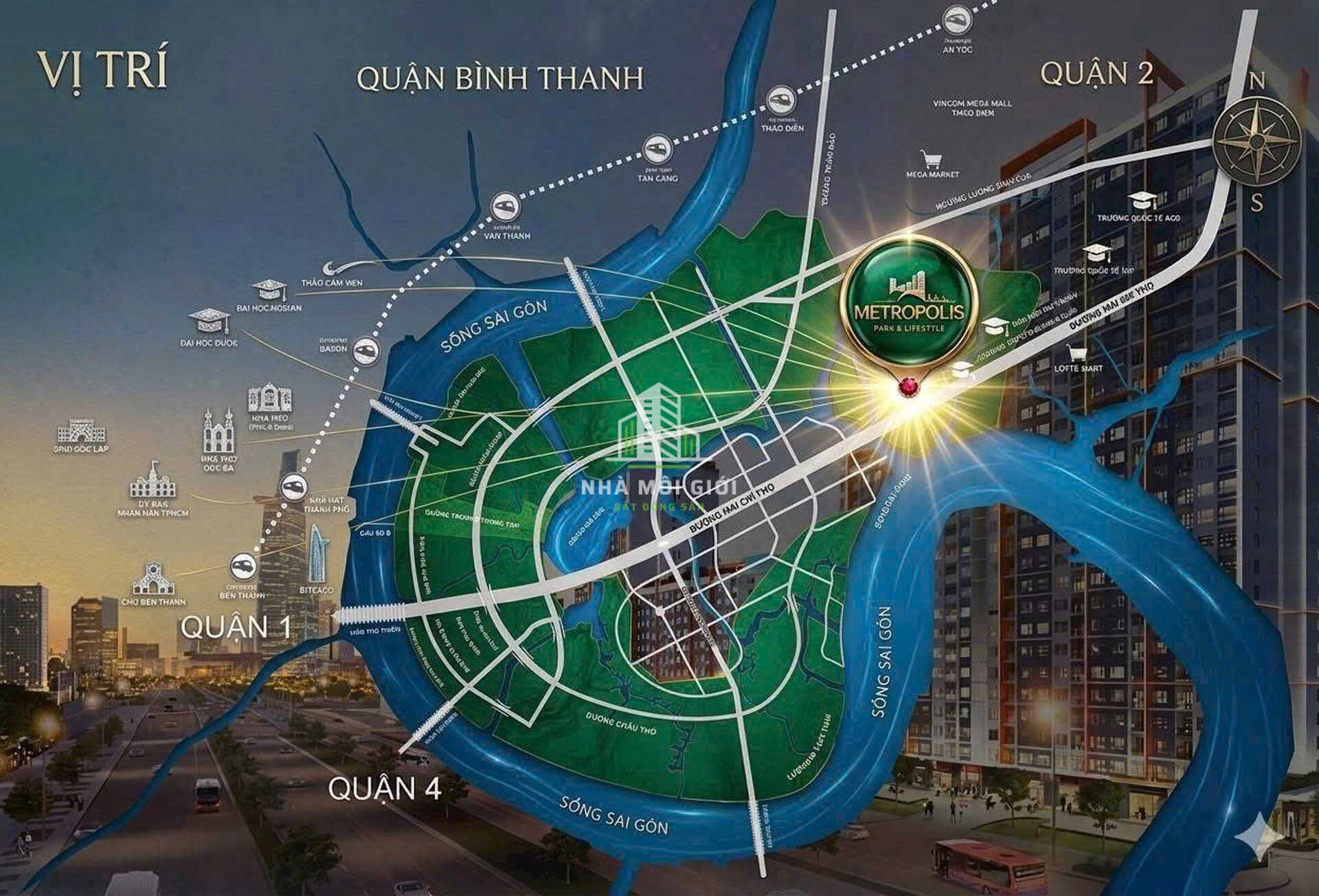 khu đô thị phức hợp Nhà Môi Giới Bất Động Sản